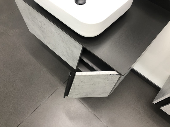 Тумба с раковиной Comforty Эдинбург 90 00004147997 подвесная Бетон светлый Тумба с раковиной Comforty Эдинбург 90 00004147997 подвесная Бетон светлый