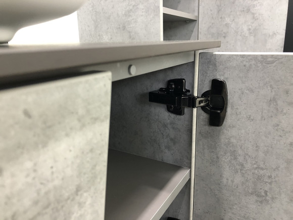 Тумба с раковиной Comforty Эдинбург 90 00004147997 подвесная Бетон светлый Тумба с раковиной Comforty Эдинбург 90 00004147997 подвесная Бетон светлый