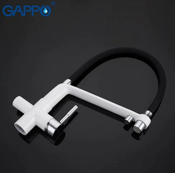 Смеситель для кухни Gappo G4398-9 Белый Черный