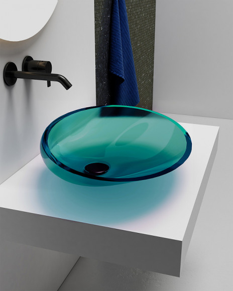 Раковина-чаша Abber Kristall 54 AT2812Aquamarin Бирюзовая Раковина-чаша Abber Kristall 54 AT2812Aquamarin Бирюзовая