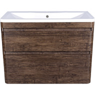 Тумба под раковину Style Line Люкс Plus 100 ЛС-00000663 подвесная Старое дерево