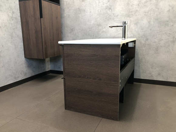 Тумба с раковиной Comforty Франкфурт 90 00004150657 подвесная Дуб шоколадно-коричневый с Белой раковиной Тумба с раковиной Comforty Франкфурт 90 00004150657 подвесная Дуб шоколадно-коричневый с Белой раковиной