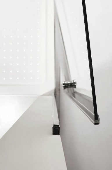 Душевая дверь Cezares Eco 95 ECO-O-B-1-95-P-Cr профиль Хром стекло рифленое