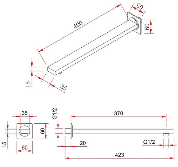 Душевая система Berges Ventas 2S Black 073002 Черная матовая