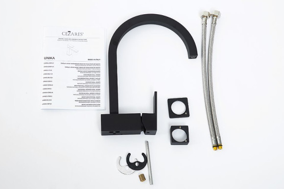 Смеситель для раковины Cezares Unika UNIKA-LSM1-A-NOP-W0 Черный матовый Смеситель для раковины Cezares Unika UNIKA-LSM1-A-NOP-W0 Черный матовый