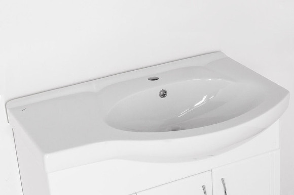 Тумба под раковину Style Line Эко Стандарт 82 L ЛС-00000108 Белая Тумба под раковину Style Line Эко Стандарт 82 L ЛС-00000108 Белая