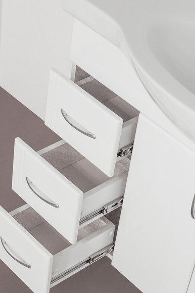 Тумба под раковину Style Line Эко Стандарт 82 L ЛС-00000108 Белая Тумба под раковину Style Line Эко Стандарт 82 L ЛС-00000108 Белая