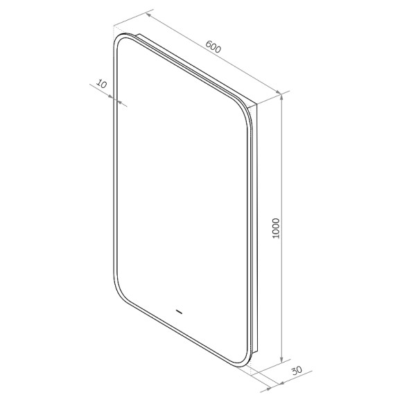 Зеркало Континент Torry 600х1000 ЗЛП1531 с подсветкой с бесконтактным выключателем Зеркало Континент Torry 600х1000 ЗЛП1531 с подсветкой с бесконтактным выключателем