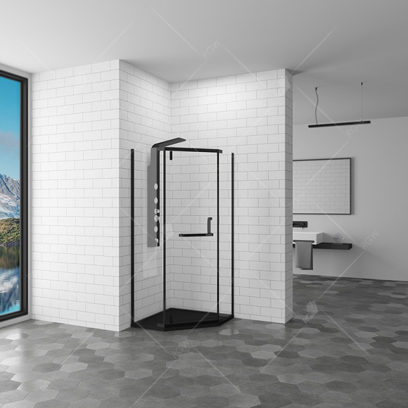Душевой уголок RGW Hotel HO-081B 100x100 350608100-14 профиль Черный стекло прозрачное Душевой уголок RGW Hotel HO-081B 100x100 350608100-14 профиль Черный стекло прозрачное
