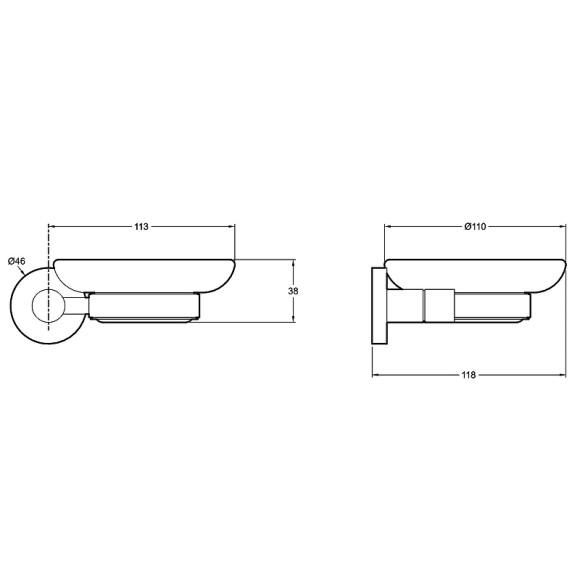 Мыльница Jacob Delafon Classique E77827-CP Хром Мыльница Jacob Delafon Classique E77827-CP Хром