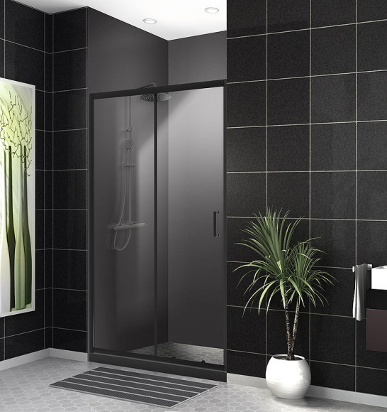 Душевая дверь BelBagno Uno 110 UNO-195-BF-1-110-C-NERO профиль Черный матовый стекло прозрачное Душевая дверь BelBagno Uno 110 UNO-195-BF-1-110-C-NERO профиль Черный матовый стекло прозрачное