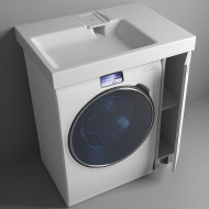 Тумба с раковиной Эстет Riga Luxe L 80 ФР-00009658 Белая