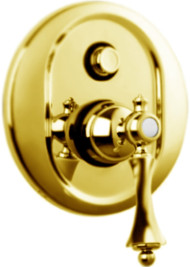 Смеситель для ванны и душа Cezares Margot MARGOT-VDIM-01-M Золото 24 карата