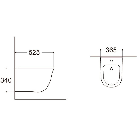 Биде Aquatek Классик AQ1160-00 подвесное Белое Биде Aquatek Классик AQ1160-00 подвесное Белое