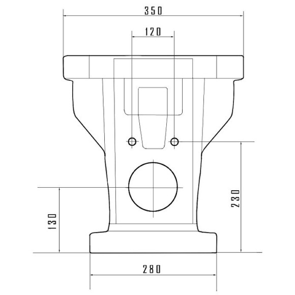 Биде Caprigo Tempo 4714 Белое