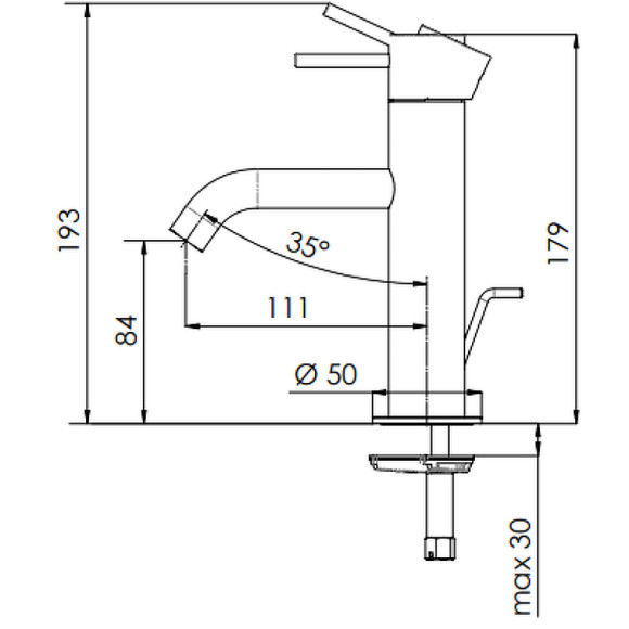 Смеситель для раковины Remer X-Style X10NO Черный матовый Смеситель для раковины Remer X-Style X10NO Черный матовый