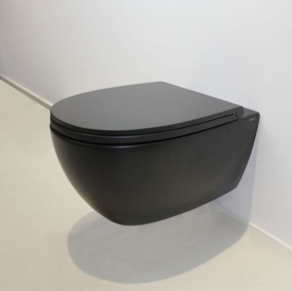 Унитаз Globo 4ALL MDS03.AR подвесной Черный матовый без сиденья