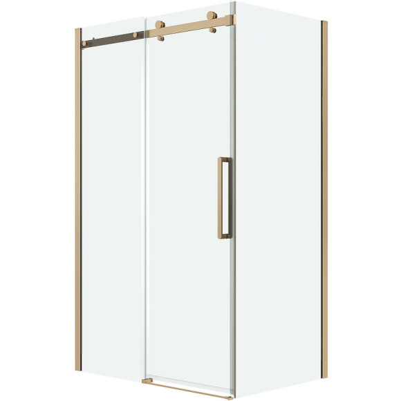 Душевой уголок Grossman Classic 110х80 120.K33.04.1180.32.00 профиль Золото сатин стекло прозрачное