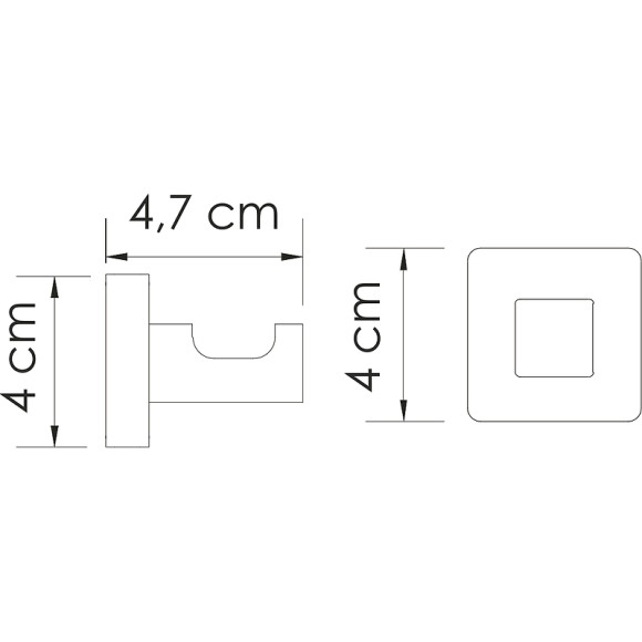 Крючок WasserKRAFT Rhin K-8723 Хром Крючок WasserKRAFT Rhin K-8723 Хром