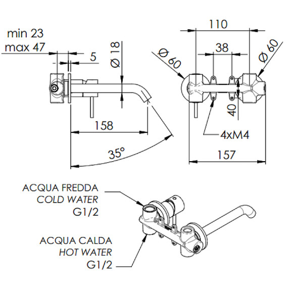 Смеситель для раковины Remer X-Style X15PNP Никель Смеситель для раковины Remer X-Style X15PNP Никель