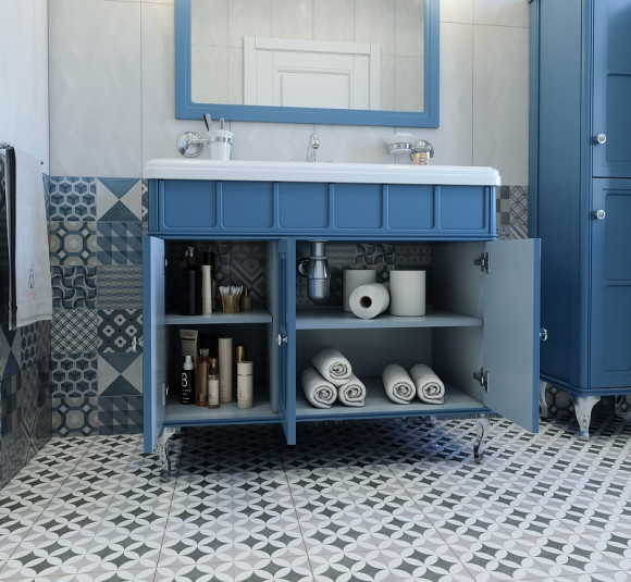 Тумба под раковину Caprigo Borgo 100 33414-B136 Синяя матовая