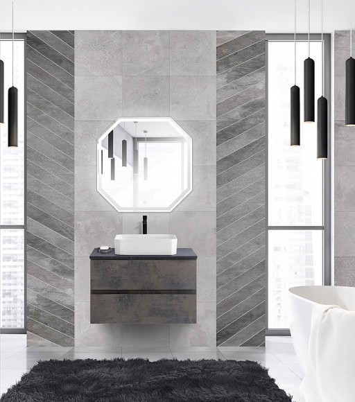 Тумба под раковину Cezares Molveno 46 80 MOLVENO 46-80-2C-SO-OSS подвесная Ossido