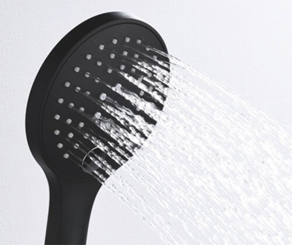 Душевая система WasserKRAFT Elbe A177477 с термостатом Черная матовая