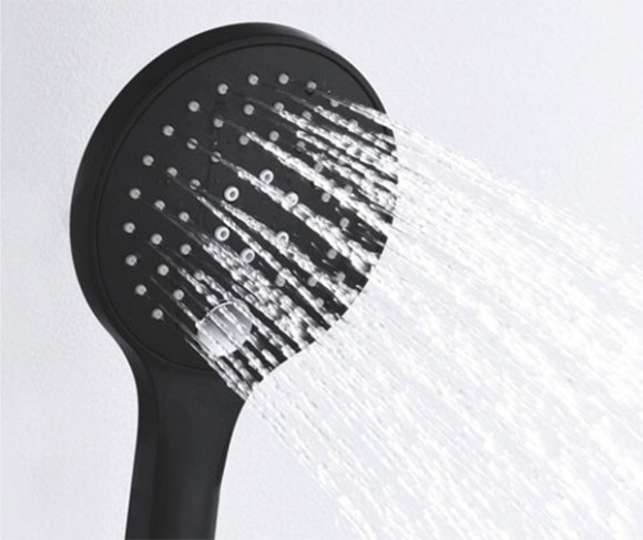 Душевая система WasserKRAFT Elbe A177477 с термостатом Черная матовая