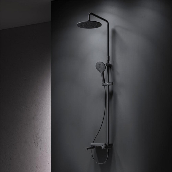 Душевая система AM.PM Like F0780722 Черная матовая
