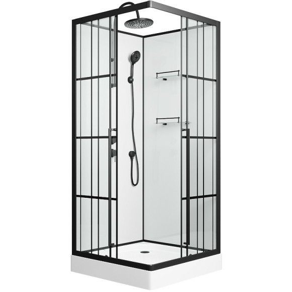 Душевая кабина Niagara Standart 100x100 L ST100/15QL/KL/BKT без гидромассажа Душевая кабина Niagara Standart 100x100 L ST100/15QL/KL/BKT без гидромассажа