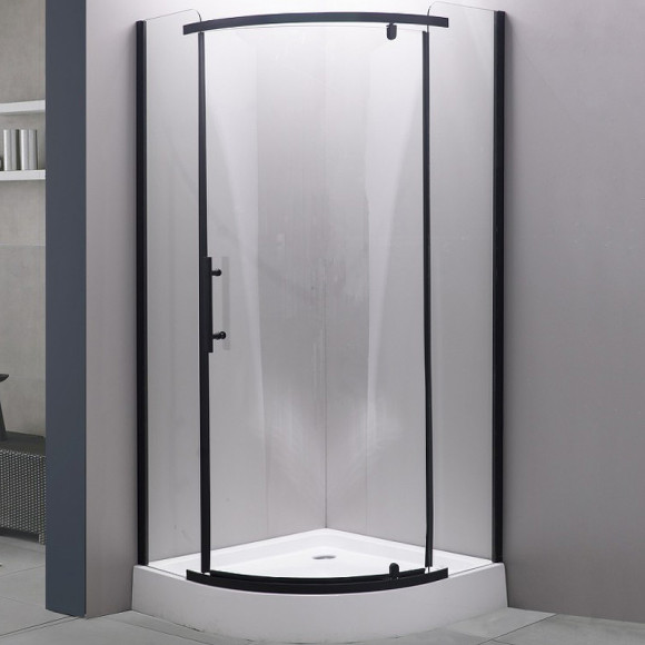 Душевой уголок Esbano ESD-7015B 90x90 ESUGD7015B профиль Черный матовый стекло прозрачное
