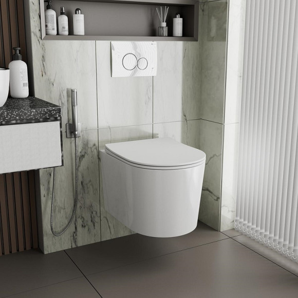 Унитаз Point Веста PN41701 подвесной с сиденьем Микролифт Унитаз Point Веста PN41701 подвесной с сиденьем Микролифт