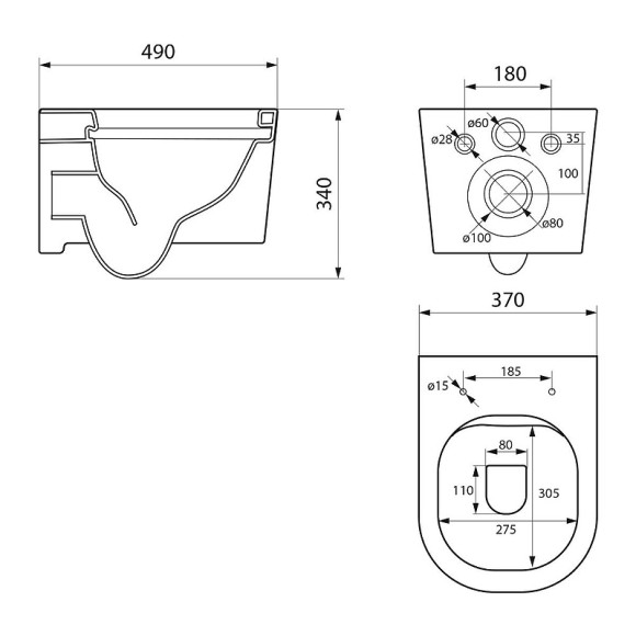 Унитаз Point Веста PN41701 подвесной с сиденьем Микролифт Унитаз Point Веста PN41701 подвесной с сиденьем Микролифт