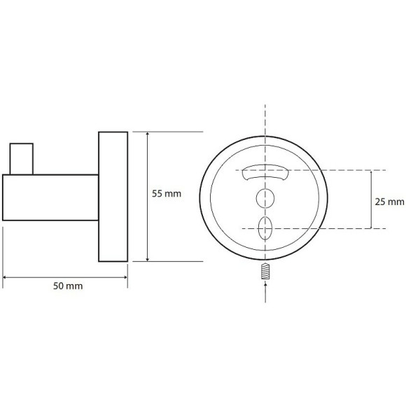 Крючок Bemeta Hematit 159106022 Антрацит глянец Крючок Bemeta Hematit 159106022 Антрацит глянец