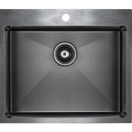 Кухонная мойка Paulmark Velten 59 PM805951-GM Вороненая сталь Кухонная мойка Paulmark Velten 59 PM805951-GM Вороненая сталь