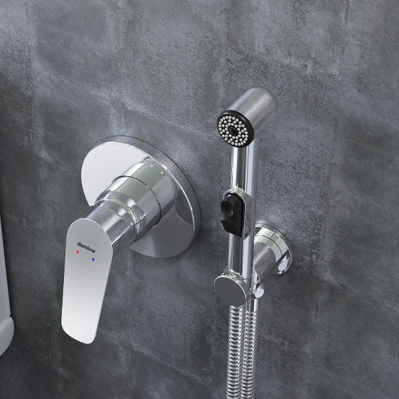 Гигиенический душ со смесителем Damixa Jupiter 777510001 Хром