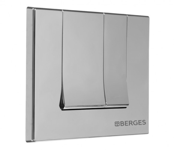 Комплект унитаза с инсталляцией Berges Ego Rimless 047243 с сиденьем Микролифт и клавишей смыва Хром