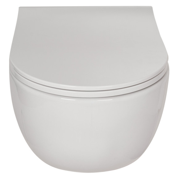 Комплект унитаза с инсталляцией Berges Ego Rimless 047243 с сиденьем Микролифт и клавишей смыва Хром