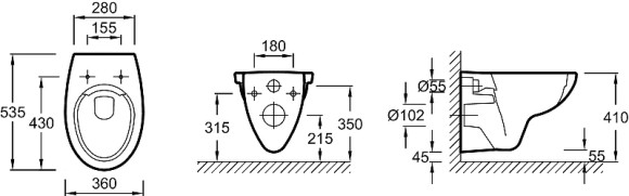 Комплект унитаза с инсталляцией Jacob Delafon Patio E21739RU-00 с сиденьем Микролифт и клавишей смыва Хром Комплект унитаза с инсталляцией Jacob Delafon Patio E21739RU-00 с сиденьем Микролифт и клавишей смыва Хром