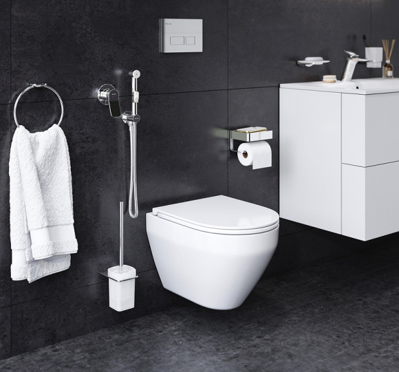 Комплект унитаза с инсталляцией AM.PM Spirit V2.0 CK70HA с сиденьем Микролифт с клавишей смыва Хром с гигиеническим душем и аксессуарами для ванной комнаты Комплект унитаза с инсталляцией AM.PM Spirit V2.0 CK70HA с сиденьем Микролифт с клавишей смыва Хром с гигиеническим душем и аксессуарами для ванной комнаты