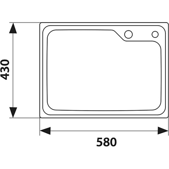 Кухонная мойка Kaiser KSM-5843 Сталь Кухонная мойка Kaiser KSM-5843 Сталь