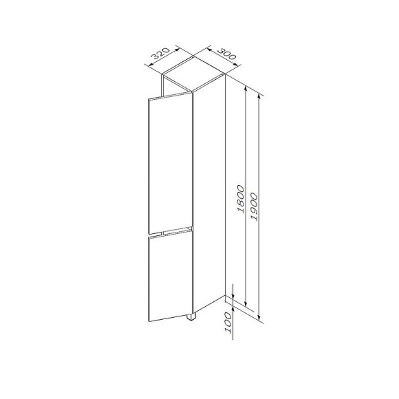 Шкаф пенал AM.PM Gem S 30 M91CSR0306WG Белый Шкаф пенал AM.PM Gem S 30 M91CSR0306WG Белый