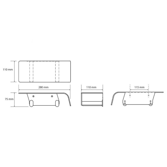 Держатель туалетной бумаги Bemeta Organic Black 167112160 Черный матовый Держатель туалетной бумаги Bemeta Organic Black 167112160 Черный матовый