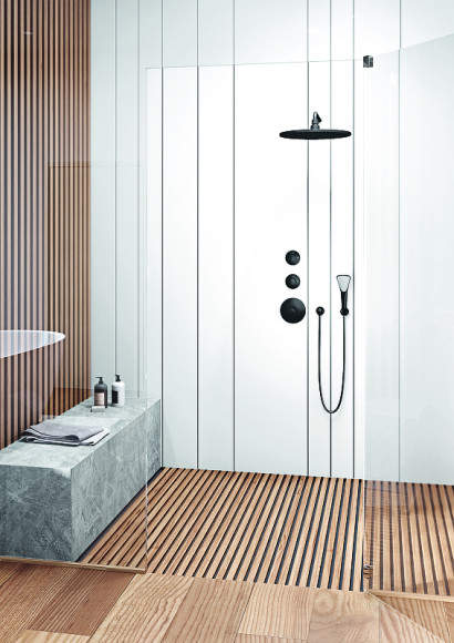 Кронштейн для верхнего душа Kludi A-Qa 6651439-00 Черный матовый