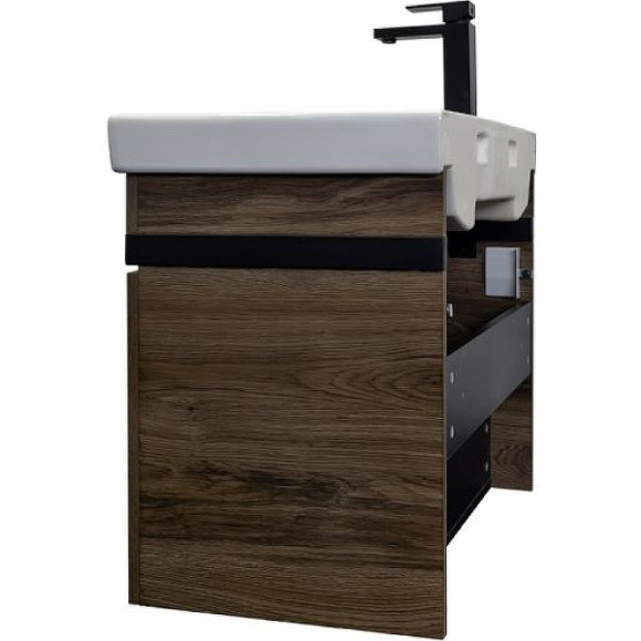 Тумба с раковиной Comforty Соло 70 00-00010978 подвесная Дуб темно-коричневый Тумба с раковиной Comforty Соло 70 00-00010978 подвесная Дуб темно-коричневый