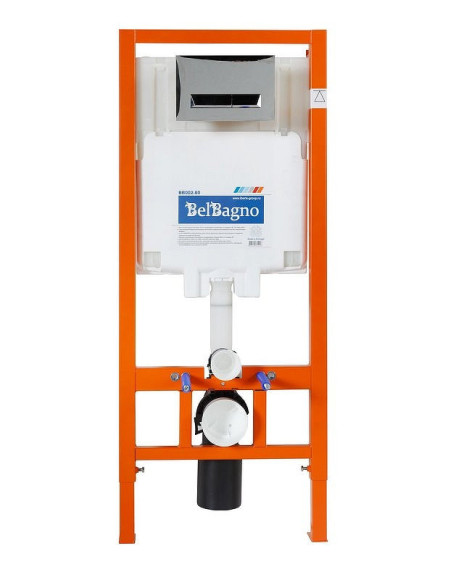 Инсталляция BelBagno BB002-80 для подвесного унитаза без клавиши смыва Инсталляция BelBagno BB002-80 для подвесного унитаза без клавиши смыва