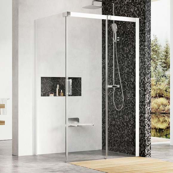 Душевой уголок Ravak Matrix MSDPS 100x80 R 0WPA4100Z1 профиль Белый стекло Transparent Душевой уголок Ravak Matrix MSDPS 100x80 R 0WPA4100Z1 профиль Белый стекло Transparent