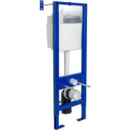 Инсталляция Berges Atom 410 040338 для унитаза с клавишей смыва Хром