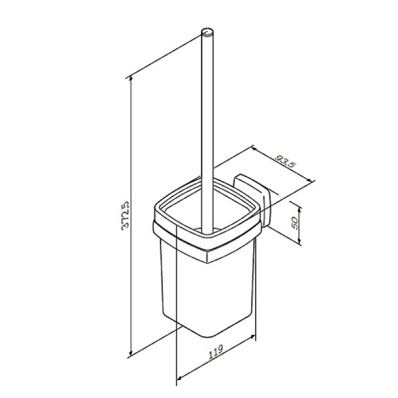 Ершик для унитаза AM.PM Gem A9033400 Хром Ершик для унитаза AM.PM Gem A9033400 Хром