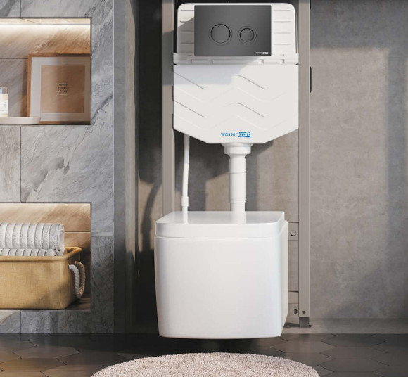 Инсталляция WasserKRAFT Aller 10TLT.010.ME для унитаза без клавиши смыва